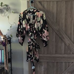 nwt XIX palms wrap dress